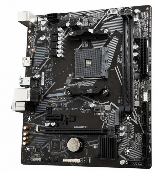 Материнская плата Gigabyte A520M K V2 — для бизнеса и офиса Материнская плата Gigabyte A520M K V2 — для бизнеса и офиса