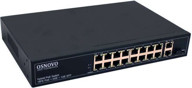 Коммутатор Коммутатор OSNOVO SW-61621(300W) — для бизнеса и офиса Коммутатор Коммутатор OSNOVO SW-61621(300W) — для бизнеса и офиса