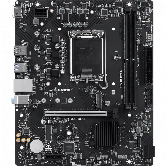 Материнская плата MSI PRO H610M-S — для бизнеса и офиса Материнская плата MSI PRO H610M-S — для бизнеса и офиса