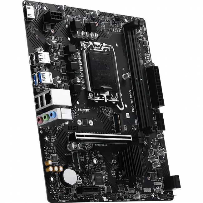 Материнская плата MSI PRO H610M-S — для бизнеса и офиса Материнская плата MSI PRO H610M-S — для бизнеса и офиса
