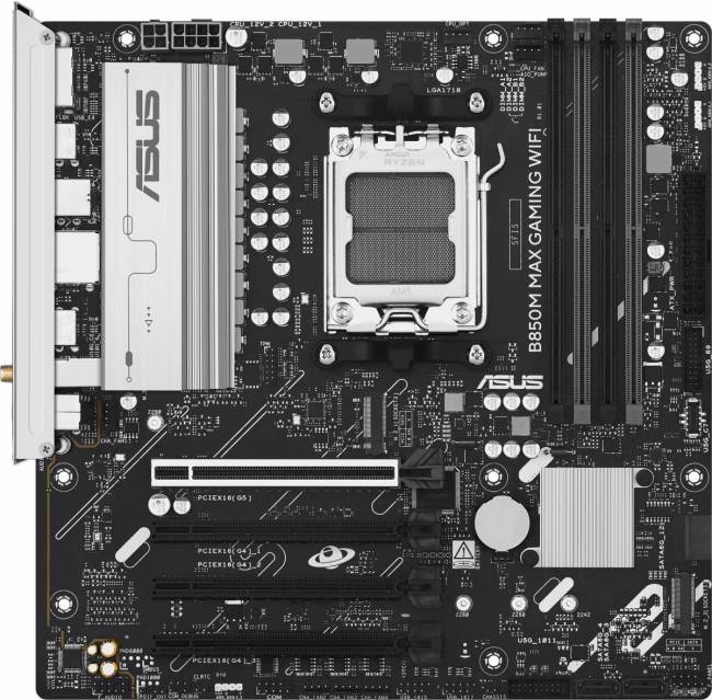 Материнская плата ASUS B850M MAX GAMING WIFI — для бизнеса и офиса Материнская плата ASUS B850M MAX GAMING WIFI — для бизнеса и офиса