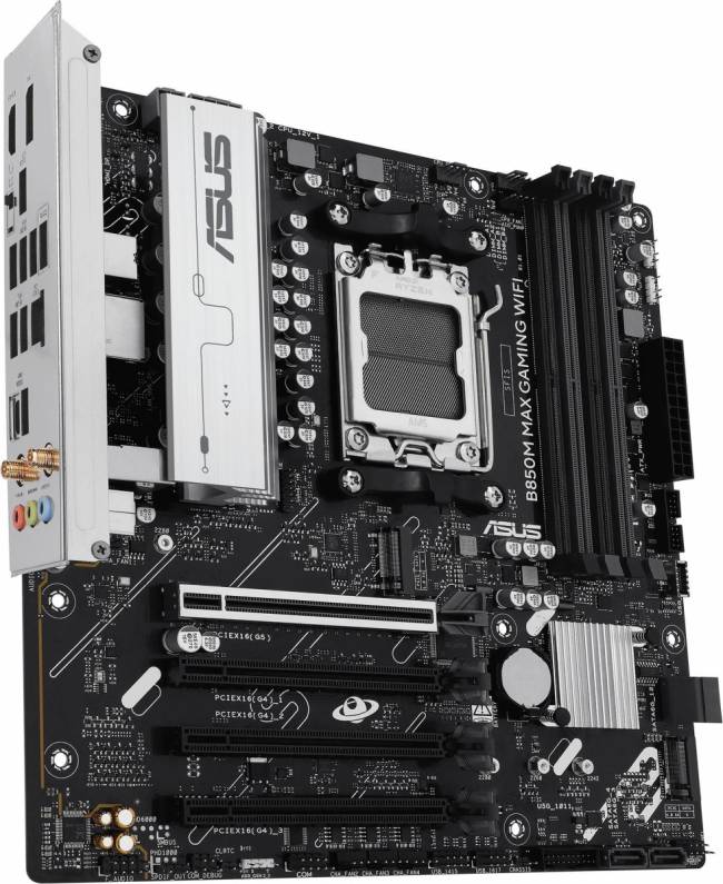 Материнская плата ASUS B850M MAX GAMING WIFI — для бизнеса и офиса Материнская плата ASUS B850M MAX GAMING WIFI — для бизнеса и офиса