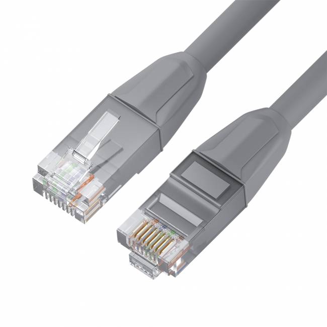 GCR Патч-корд прямой 0.3m LSZH UTP кат.6, серый, 24 AWG, литой без фиксатора, ethernet high speed, RJ45, T568B, GCR-53081 Greenconnect GCR-53081 — для бизнеса и офиса GCR Патч-корд прямой 0.3m LSZH UTP кат.6, серый, 24 AWG, литой без фиксатора, ethernet high speed, RJ45, T568B, GCR-53081 Greenconnect GCR-53081 — для бизнеса и офиса