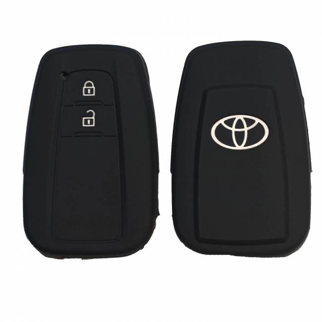Чехол силиконовый смарт ключа TOYOTA 2 кнопки (с лого) — для бизнеса и офиса
