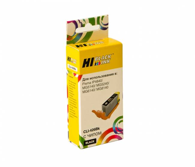 Картридж Hi-Black (HB-CLI-426Bk) для Canon PIXMA MG5140/5240/6140/8140, Bk — для бизнеса и офиса Картридж Hi-Black (HB-CLI-426Bk) для Canon PIXMA MG5140/5240/6140/8140, Bk — для бизнеса и офиса
