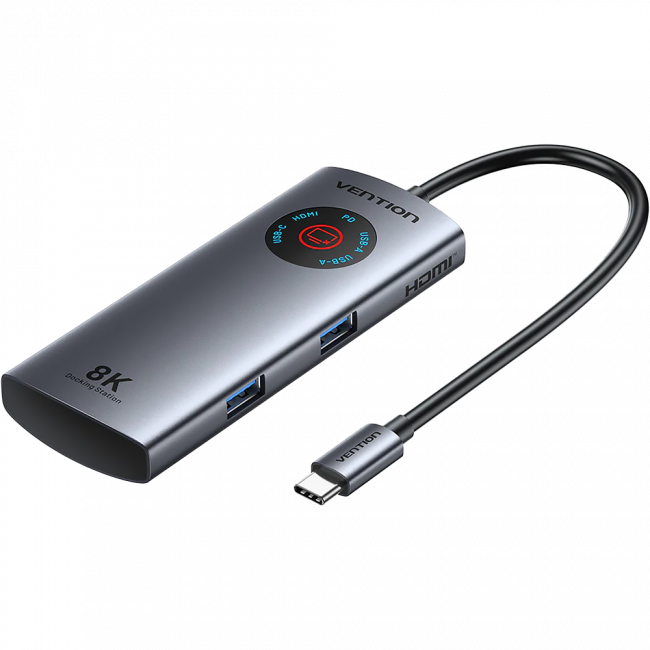 Мультифункциональный хаб Vention USB-C 5 в 1 HDMI 8K Vention TQXHB — для бизнеса и офиса