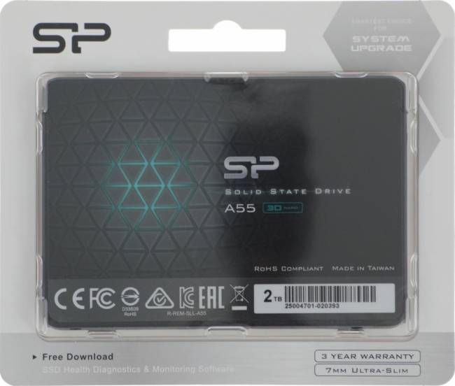 Накопитель SSD Silicon Power SP002TBSS3A55S25 — для бизнеса и офиса