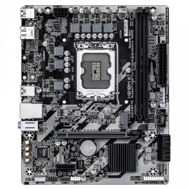 Материнская плата GIGABYTE H810M K — для бизнеса и офиса