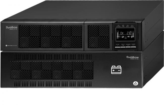 ИБП Systeme Electric Smart-Save Online SRV 6000 ВА, конвертируемый форм-фактор 5U, 230 В, 1:1, клеммный вход/выход, SmartSlot, LCD, USB, версия с возможностью увеличения времени автономии, 2 кор. SYSTEME ELECTRIC SRVSE6KRTXLI5U — для бизнеса и офиса ИБП Systeme Electric Smart-Save Online SRV 6000 ВА, конвертируемый форм-фактор 5U, 230 В, 1:1, клеммный вход/выход, SmartSlot, LCD, USB, версия с возможностью увеличения времени автономии, 2 кор. SYSTEME ELECTRIC SRVSE6KRTXLI5U — для бизнеса и офиса