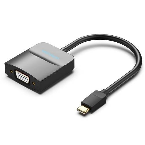 Мультимедиа конвертер Vention USB Type C M/VGA 15F, Черный Vention USB Type C M / VGA 15F (TDDBB) — для бизнеса и офиса Мультимедиа конвертер Vention USB Type C M/VGA 15F, Черный Vention USB Type C M / VGA 15F (TDDBB) — для бизнеса и офиса