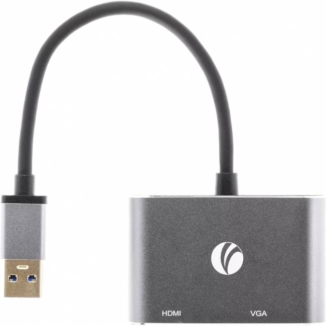 Кабель-переходник USB 3.0 (Am) --> HDMI(f)+VGA(f), Aluminum Shell, VCOM <CU322M> Кабель-переходник VCOM USB 3.0 AM/HDMI F+VGA F (CU322M) — для бизнеса и офиса Кабель-переходник USB 3.0 (Am) --> HDMI(f)+VGA(f), Aluminum Shell, VCOM <CU322M> Кабель-переходник VCOM USB 3.0 AM/HDMI F+VGA F (CU322M) — для бизнеса и офиса