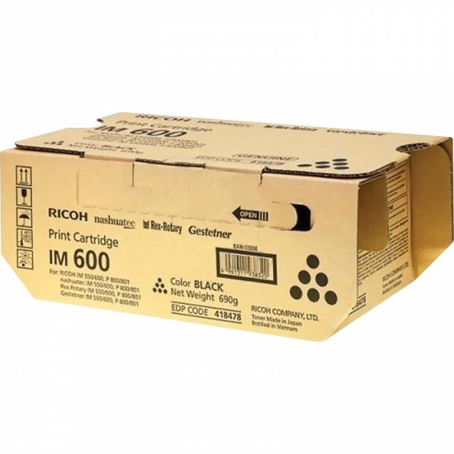 Тонер тип IM 600 (25500 А4) Ricoh 418478 — для бизнеса и офиса