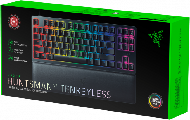 Игровая клавиатура Razer Huntsman V2 Tenkeyless (Red Switch) - Russian Layout Razer Huntsman V2 Tenkeyless (Red Switch) — для бизнеса и офиса