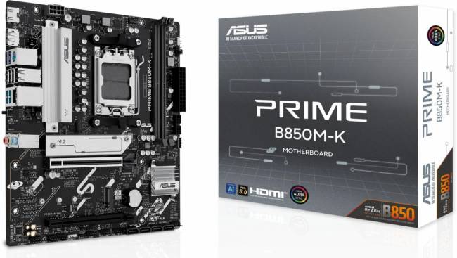 Материнская плата ASUS PRIME B850M-K — для бизнеса и офиса Материнская плата ASUS PRIME B850M-K — для бизнеса и офиса