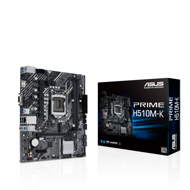 Материнская плата ASUS PRIME H510M-K — для бизнеса и офиса Материнская плата ASUS PRIME H510M-K — для бизнеса и офиса