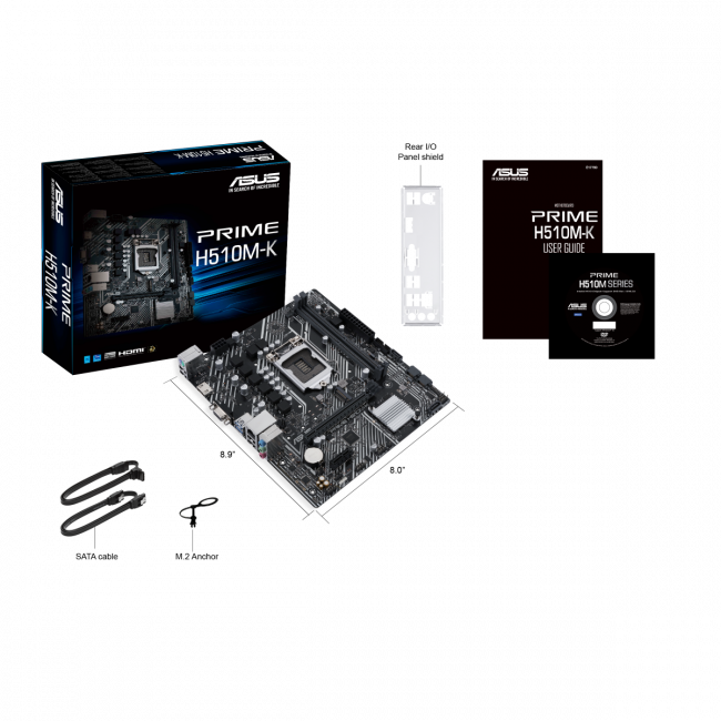 Материнская плата ASUS PRIME H510M-K — для бизнеса и офиса Материнская плата ASUS PRIME H510M-K — для бизнеса и офиса
