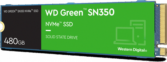 Твердотельный накопитель WD Green SN350 WDS480G2G0C — для бизнеса и офиса Твердотельный накопитель WD Green SN350 WDS480G2G0C — для бизнеса и офиса