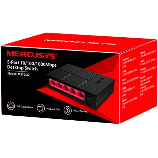 Коммутатор Mercusys MS105G — для бизнеса и офиса Коммутатор Mercusys MS105G — для бизнеса и офиса