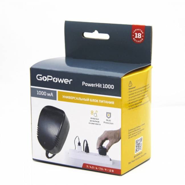 Блок питания GoPower Powerhit 1000 универсальн. (1/15/30) Блок питания GoPower Powerhit 1000 — для бизнеса и офиса Блок питания GoPower Powerhit 1000 универсальн. (1/15/30) Блок питания GoPower Powerhit 1000 — для бизнеса и офиса