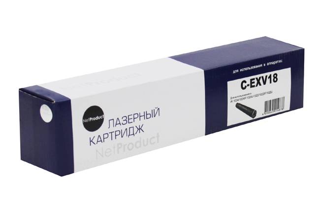 Тонер-картридж NetProduct (N-C-EXV18) для Canon iR-1018/1020/1022/1024, туба, 8,4K — для бизнеса и офиса Тонер-картридж NetProduct (N-C-EXV18) для Canon iR-1018/1020/1022/1024, туба, 8,4K — для бизнеса и офиса