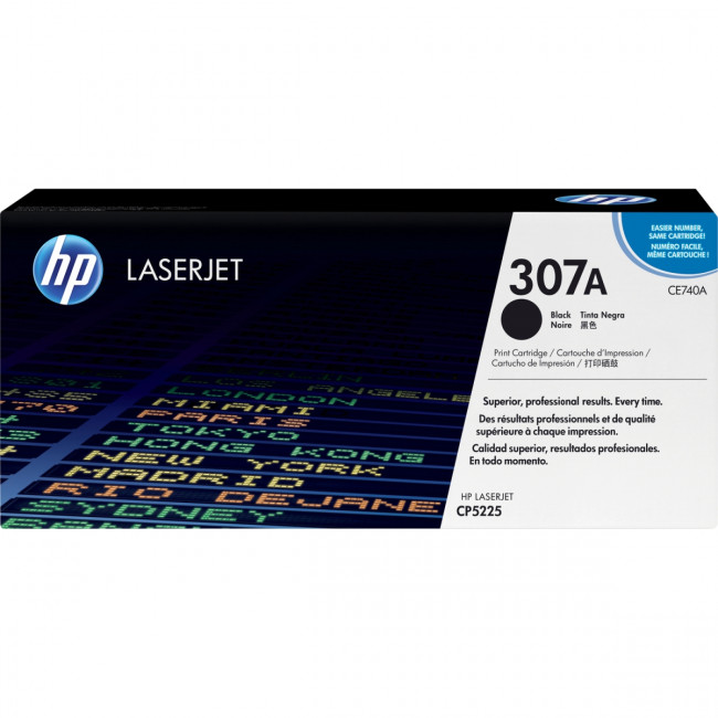 Тонер-картридж HP 307A Black Color LaserJet Print Cartridge (CE740A) — для бизнеса и офиса Тонер-картридж HP 307A Black Color LaserJet Print Cartridge (CE740A) — для бизнеса и офиса