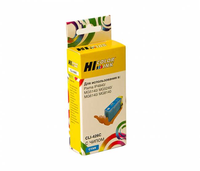 Картридж Hi-Black (HB-CLI-426C) для Canon PIXMA MG5140/5240/6140/8140, C — для бизнеса и офиса Картридж Hi-Black (HB-CLI-426C) для Canon PIXMA MG5140/5240/6140/8140, C — для бизнеса и офиса