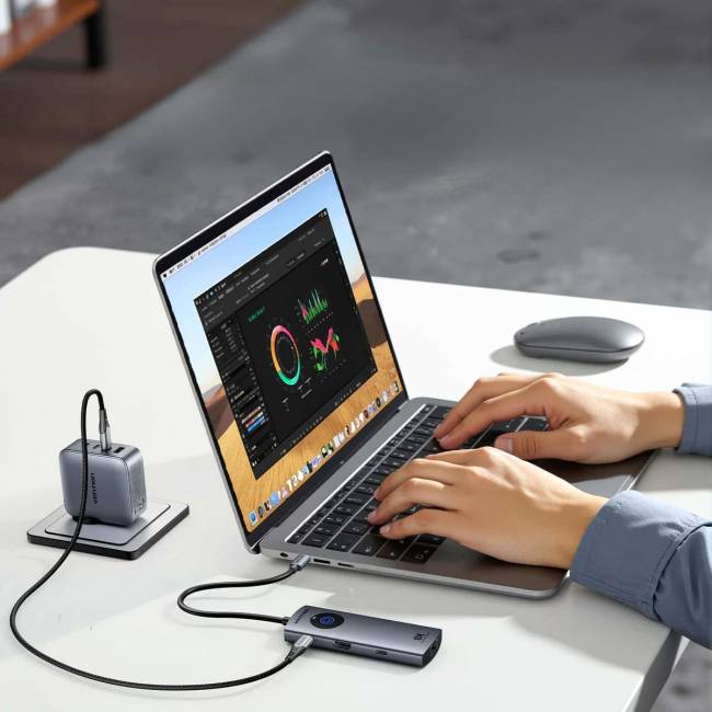 Мультифункциональный хаб Vention USB-C 6 в 1 HDMI 8K Vention TQZHB — для бизнеса и офиса