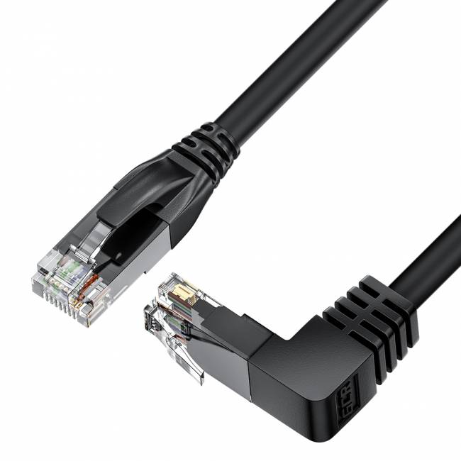 GCR Патч-корд прямой 5.0m UTP кат.5e, черный, нижний угол, литой, ethernet high speed, RJ45, T568B Greenconnect GCR-53955 — для бизнеса и офиса GCR Патч-корд прямой 5.0m UTP кат.5e, черный, нижний угол, литой, ethernet high speed, RJ45, T568B Greenconnect GCR-53955 — для бизнеса и офиса