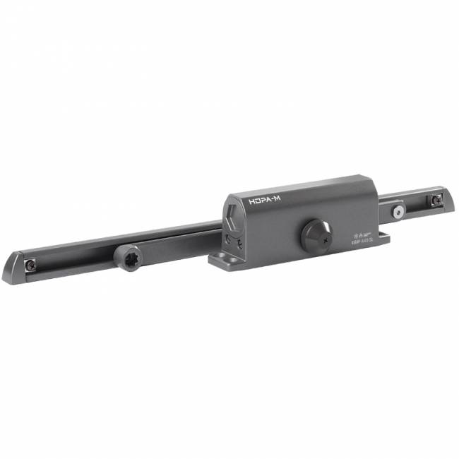 Доводчик дверной со скользящей тягой 440 Slider ISPARUS от 70 до 130 кг графит — для бизнеса и офиса Доводчик дверной со скользящей тягой 440 Slider ISPARUS от 70 до 130 кг графит — для бизнеса и офиса