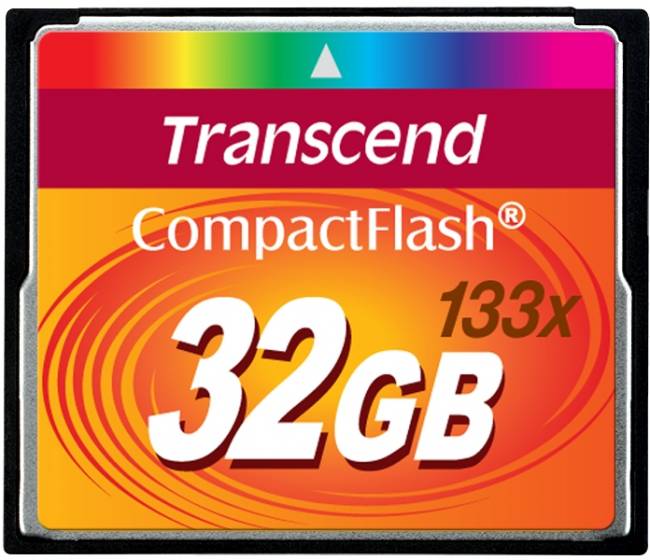 Карта памяти Transcend CompactFlash 133 32GB — для бизнеса и офиса Карта памяти Transcend CompactFlash 133 32GB — для бизнеса и офиса