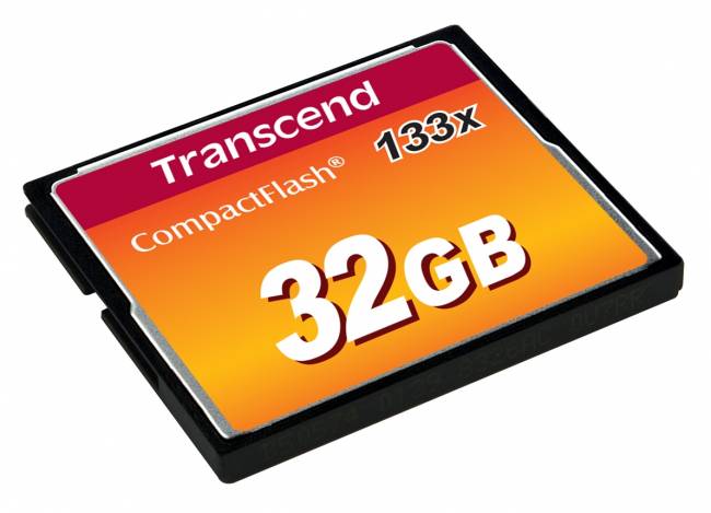 Карта памяти Transcend CompactFlash 133 32GB — для бизнеса и офиса Карта памяти Transcend CompactFlash 133 32GB — для бизнеса и офиса