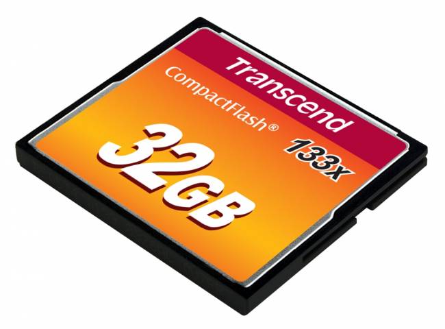 Карта памяти Transcend CompactFlash 133 32GB — для бизнеса и офиса Карта памяти Transcend CompactFlash 133 32GB — для бизнеса и офиса