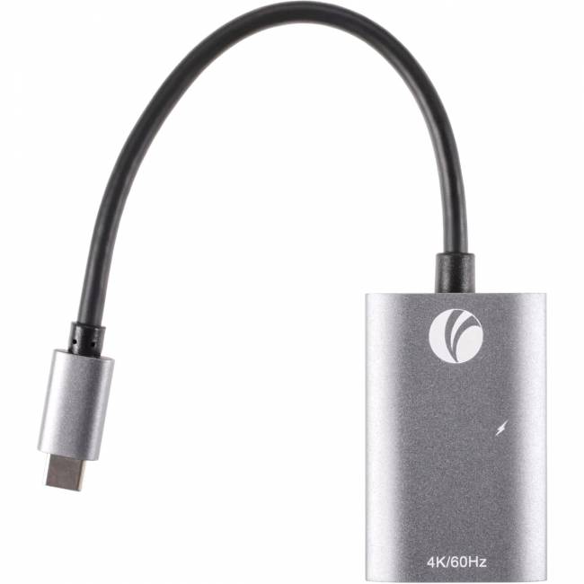 Aдаптер USB 3.1 Type-Cm --> HDMI A(f) , 4K@60Hz, PD charging, Alum Shell, VCOM <CU452A> Переходник VCOM USB Type-C M/HDMI F (CU452A) — для бизнеса и офиса