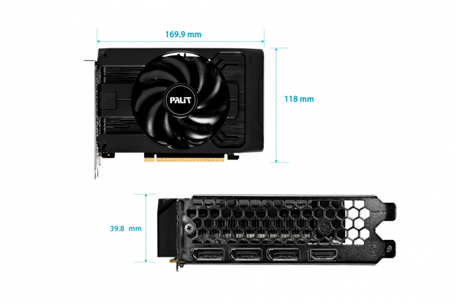 Видеокарта PALIT NE65050T19P1-GB2070F — для бизнеса и офиса Видеокарта PALIT NE65050T19P1-GB2070F — для бизнеса и офиса