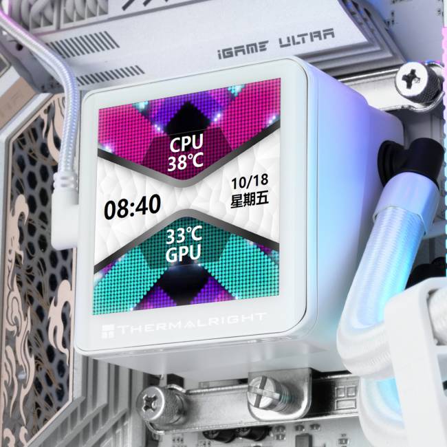Система жидкостного охлаждения Thermalright Frozen Vision 360 V2 White — для бизнеса и офиса Система жидкостного охлаждения Thermalright Frozen Vision 360 V2 White — для бизнеса и офиса
