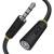 GCR Удлинитель для гарнитуры 0.3m jack 3,5mm/jack 3,5mm черный, желтая окантовка, 28AWG, M/F Greenconnect jack 3,5mm (m) - jack 3,5mm (f) 0.3 черный — для бизнеса и офиса