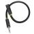GCR Удлинитель для гарнитуры 0.3m jack 3,5mm/jack 3,5mm черный, желтая окантовка, 28AWG, M/F Greenconnect jack 3,5mm (m) - jack 3,5mm (f) 0.3 черный — для бизнеса и офиса