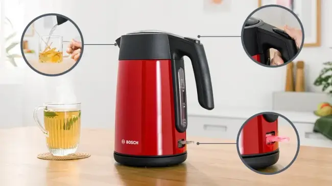 Электрический чайник Bosch BOSCH TWK7L464 — для бизнеса и офиса Электрический чайник Bosch BOSCH TWK7L464 — для бизнеса и офиса
