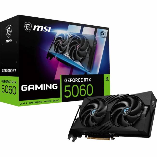 Видеокарта MSI GeForce RTX 5060 8G GAMING OC V1 — для бизнеса и офиса Видеокарта MSI GeForce RTX 5060 8G GAMING OC V1 — для бизнеса и офиса