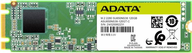 Твердотельный накопитель ADATA Ultimate SU650 ASU650NS38-120GT-C — для бизнеса и офиса Твердотельный накопитель ADATA Ultimate SU650 ASU650NS38-120GT-C — для бизнеса и офиса