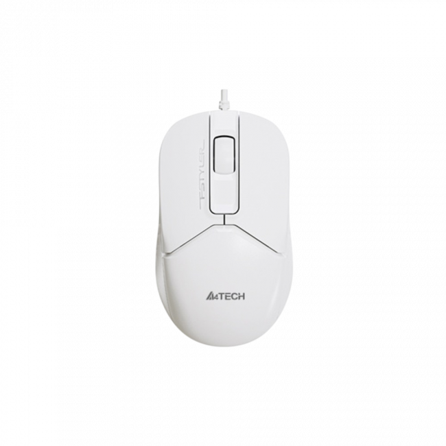 Мышь A4Tech Fstyler FM12 белый оптич. 1200dpi USB 3but (FM12 WHITE) A4Tech FM12 WHITE — для бизнеса и офиса