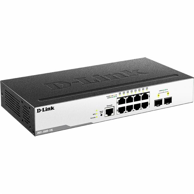Коммутатор D-Link DGS-3000-10L/B1A — для бизнеса и офиса Коммутатор D-Link DGS-3000-10L/B1A — для бизнеса и офиса