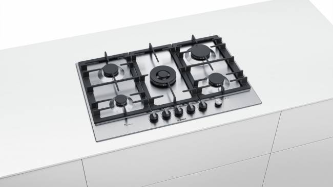 Встраиваемая варочная панель BOSCH Встраиваемая газовая панель BOSCH PCQ7A5M90R — для бизнеса и офиса Встраиваемая варочная панель BOSCH Встраиваемая газовая панель BOSCH PCQ7A5M90R — для бизнеса и офиса