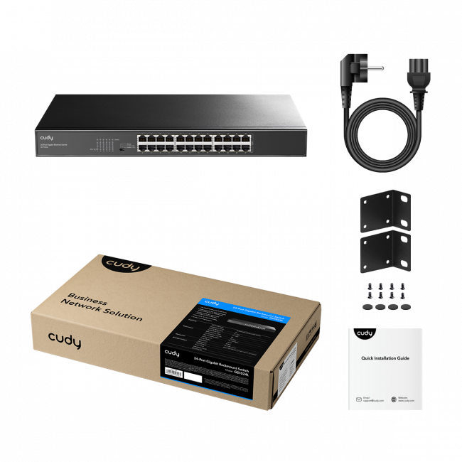 Коммутатор Cudy GS1024L — для бизнеса и офиса
