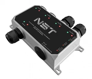 Уличный Ultra PoE удлинитель - коммутатор Gigabit Ethernet до 250м на 5 портов NST NS-EXSW-5GP/W