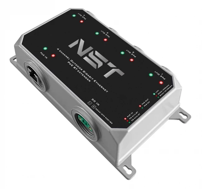 Уличный Ultra PoE удлинитель - коммутатор Gigabit Ethernet до 250м на 5 портов NST NS-EXSW-5GP/W — для бизнеса и офиса Уличный Ultra PoE удлинитель - коммутатор Gigabit Ethernet до 250м на 5 портов NST NS-EXSW-5GP/W — для бизнеса и офиса