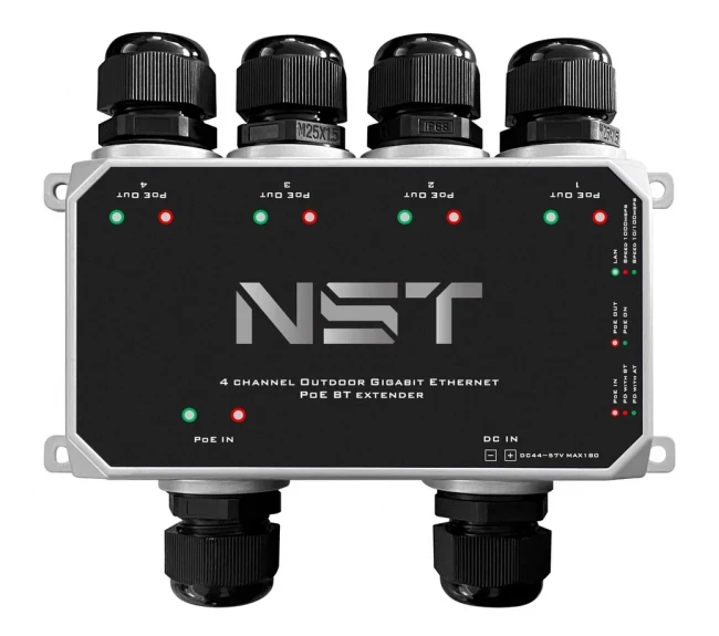 Уличный Ultra PoE удлинитель - коммутатор Gigabit Ethernet до 250м на 5 портов NST NS-EXSW-5GP/W — для бизнеса и офиса Уличный Ultra PoE удлинитель - коммутатор Gigabit Ethernet до 250м на 5 портов NST NS-EXSW-5GP/W — для бизнеса и офиса
