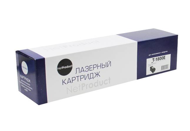 Тонер-картридж NetProduct (N-T-1800E5K) для Toshiba e-Studio 18, 5,9K (короткий) — для бизнеса и офиса Тонер-картридж NetProduct (N-T-1800E5K) для Toshiba e-Studio 18, 5,9K (короткий) — для бизнеса и офиса