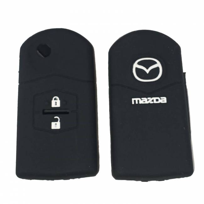 Чехол силиконовый выкидного ключа MAZDA 2 кнопки (с лого) — для бизнеса и офиса Чехол силиконовый выкидного ключа MAZDA 2 кнопки (с лого) — для бизнеса и офиса