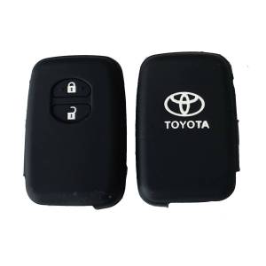 Чехол силиконовый смарт ключа TOYOTA 2 кнопки (с лого)